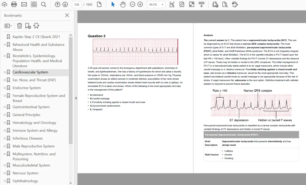 Kaplan USMLE Step 2 Qbank 2021 – SubSpecialty-wise version (PDF) Kaplan USMLE Step 2 Qbank 2021 – SubSpecialty-wise version (PDF)