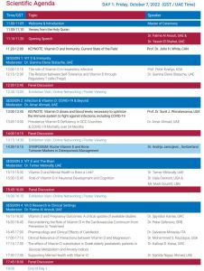 MENA Conference 9th Abu Dhabi Annual International Conference on Vitamin D Deficiency and Human Health 2022 MENA Conference 9th Abu Dhabi Annual International Conference on Vitamin D Deficiency and Human Health 2022