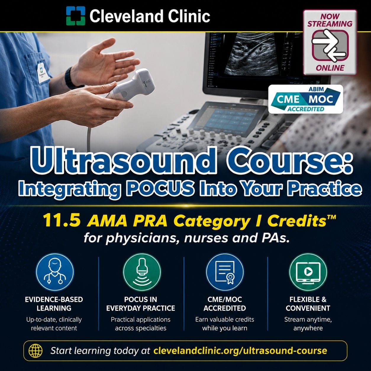 Cleveland Clinic Ultrasound Course Integrating POCUS Into Your Practice 2024 Cleveland Clinic Ultrasound Course Integrating POCUS Into Your Practice 2024