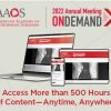 AAOS 2022 Annual Meeting on demand AAOS 2022 Annual Meeting on demand