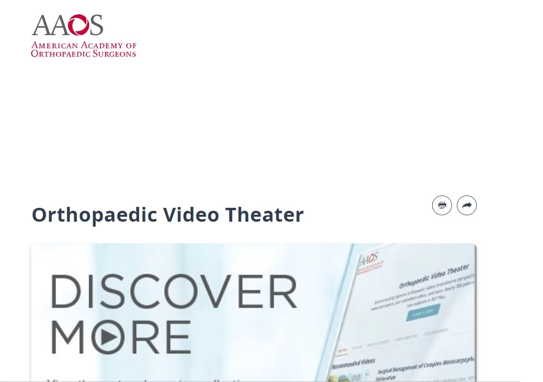 AAOS Orthopaedic Video Theater 2024 AAOS Orthopaedic Video Theater 2024