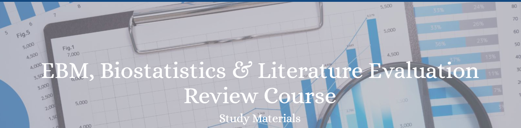 EBM, Biostatistics & Literature Review Course 2023 – High-Yield Med Reviews (Videos + Ebook + Qbank)