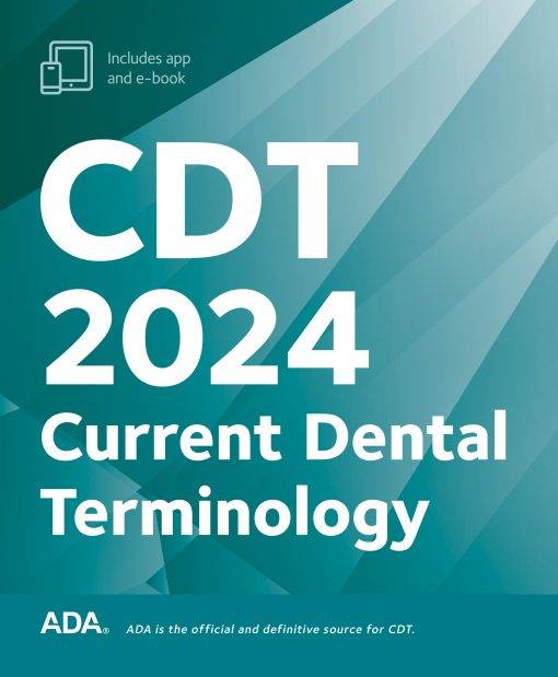 CDT 2024: Current Dental Terminology (ePub Book) cdt 2024 current dental terminology epub book 510x619 1