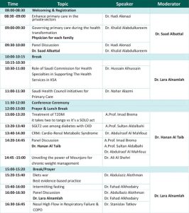 Saudi Scientific Home Health Care Society 4th International Conference for Community Health & Primary Health Care 2024