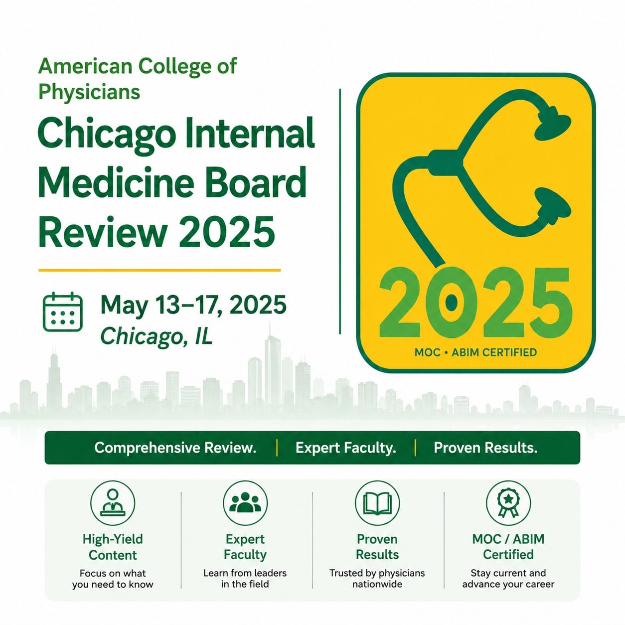 American College of Physicians Chicago Internal Medicine Board Review 2025 American College of Physicians Chicago Internal Medicine Board Review 2025