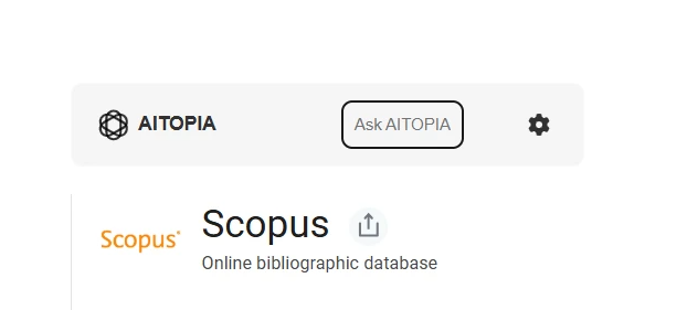 Scopus (1-year Subscription) Scopus (1-year Subscription)