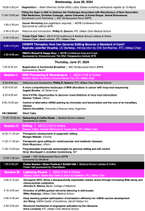 RNA Therapeutics Institute RNA Therapeutics From Concept to Clinic 2024 RNA Therapeutics Institute RNA Therapeutics From Concept to Clinic 2024