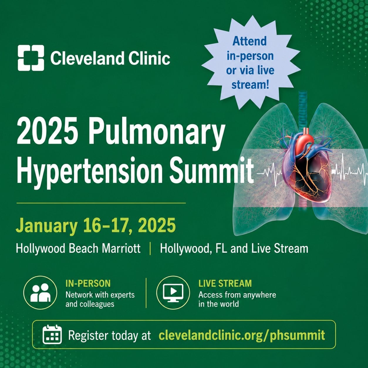 Cleveland Clinic Pulmonary Hypertension Summit 2025 Cleveland Clinic Pulmonary Hypertension Summit 2025