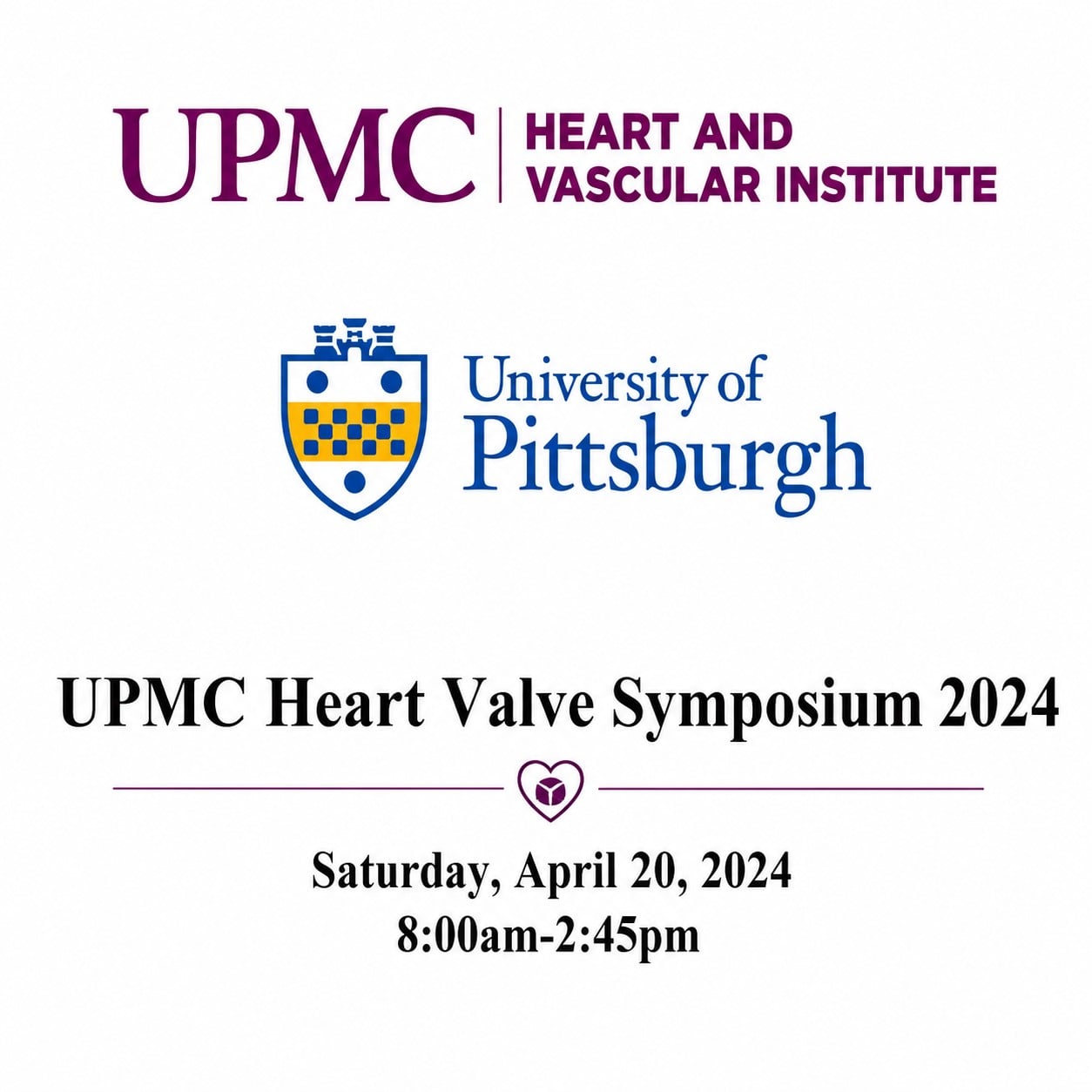 UPMC Heart Valve Symposium 2024 UPMC Heart Valve Symposium 2024