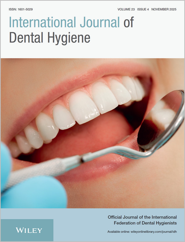 International Journal of Dental Hygiene, Full Archive (2003 – 2025) International Journal of Dental Hygiene