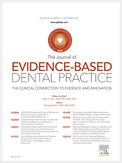 Journal of Evidence Based Dental Practice, Full Archive (2008 – 2025) Journal of Evidence Based Dental Practice, Full Archive (2008 – 2025)