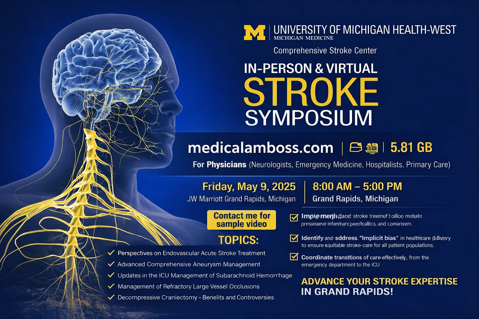Michigan Medicine UMHW Stroke Symposium 2025 Michigan Medicine UMHW Stroke Symposium 2025