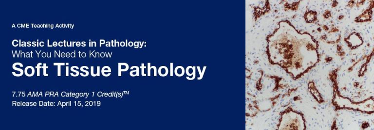 2019 Classic Lectures in Pathology: What You Need to Know: Soft Tissue Pathology (CME Videos) 2019 Classic Lectures in Pathology: What You Need to Know: Soft Tissue Pathology (CME Videos)