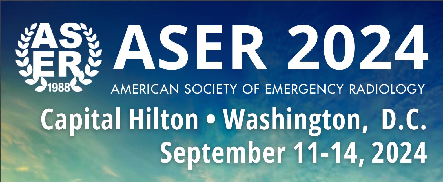 American Society of Emergency Radiology Annual Meeting 2024 American Society of Emergency Radiology Annual Meeting 2024