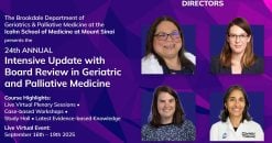 Mount Sinai 24th Annual Intensive Update with Board Review in Geriatric and Palliative Medicine 2025