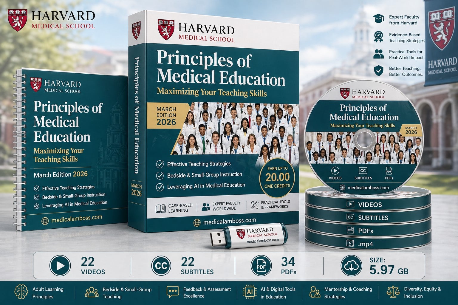 Harvard Principles of Medical Education 2026: Maximizing Your Teaching Skills Course Harvard Principles of Medical Education 2026 Maximizing Your Teaching Skills – CME Course