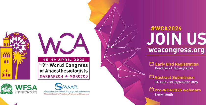 WFSA 19th World Congress of Anaesthesiologists 2026 WFSA 19th World Congress of Anaesthesiologists 2026