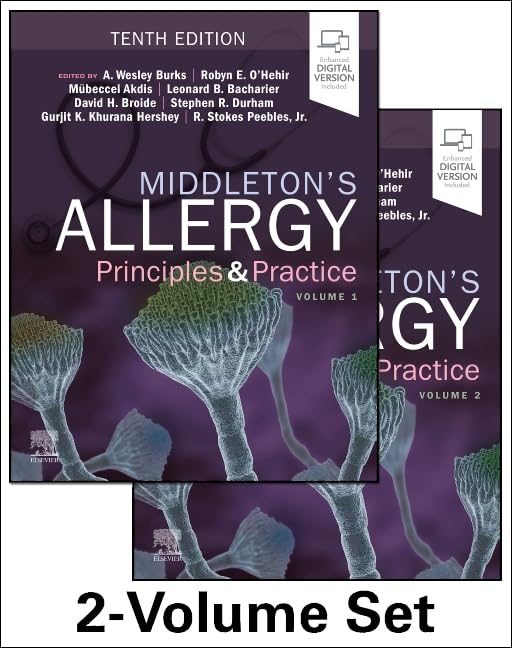 Middleton’s Allergy: Principles and Practice, 2-Volume Set, 10th edition (True PDF) Middleton’s Allergy: Principles and Practice, 2-Volume Set, 10th edition (True PDF)