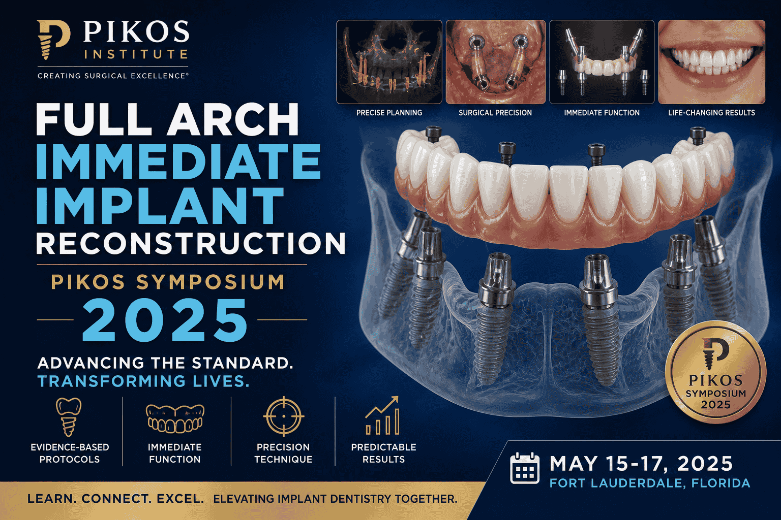 Pikos Institute Full Arch Immediate Implant Reconstruction Pikos Symposium 2025 Pikos Institute Full Arch Immediate Implant Reconstruction Pikos Symposium 2025