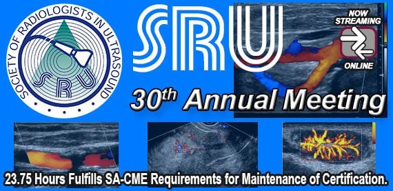 Society of Radiologists in Ultrasound (SRU) 30th Annual Meeting 2021 Society of Radiologists in Ultrasound (SRU) 30th Annual Meeting 2021