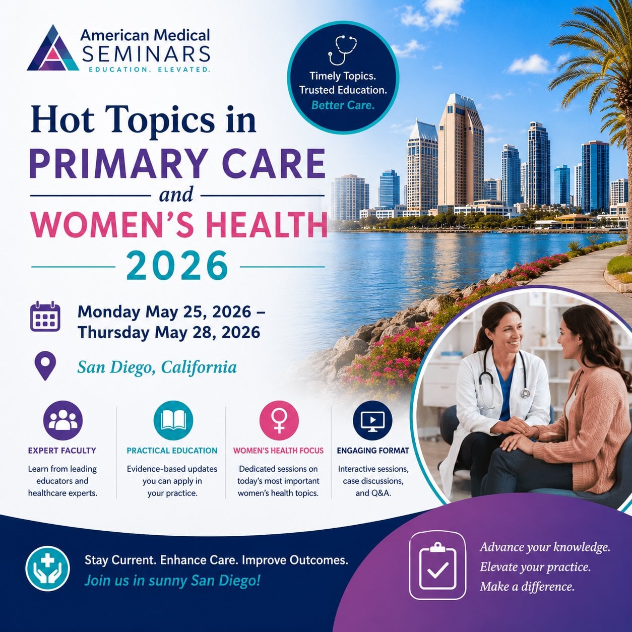 American Medical Seminars Hot Topics in Primary Care and Women’s Health 2026 American Medical Seminars Hot Topics in Primary Care and Women’s Health 2026