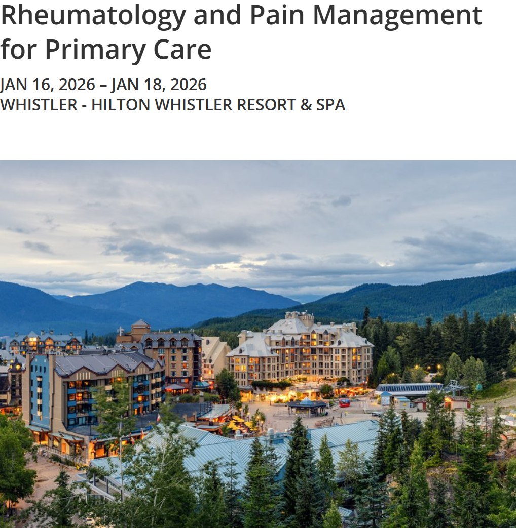 MCE Conferences Rheumatology and Pain Management for Primary Care Jan 16, 2026 – Jan 18, 2026 MCE Conferences Rheumatology and Pain Management for Primary Care