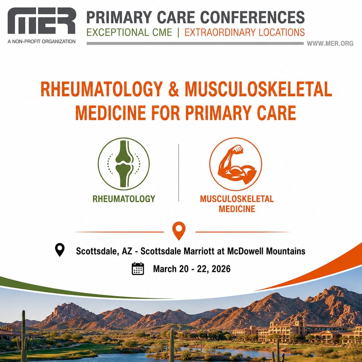 MER Primary Care Conferences Rheumatology & Musculoskeletal Medicine for Primary Care Mar 20-22, 2026 MER Primary Care Conferences Rheumatology & Musculoskeletal Medicine for Primary Care Mar 20-22, 2026